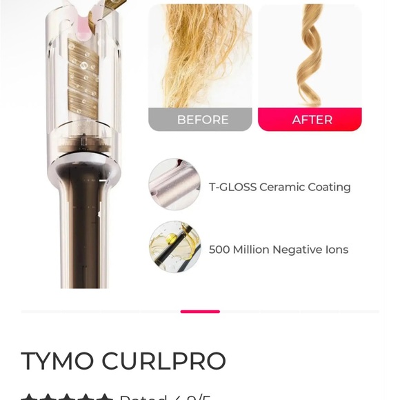 TYMO CurlPro Hair Styler - Pink - Picture 2 of 4